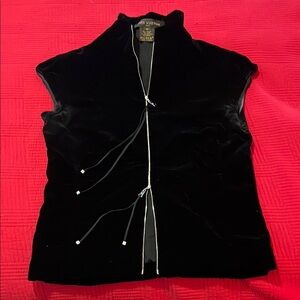 Louis Vuitton Vintage RTW Black Velvet Vest
